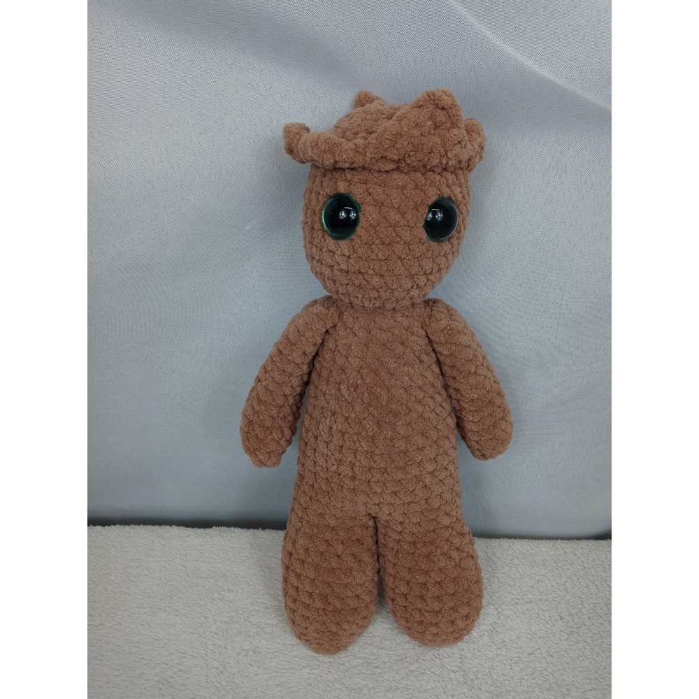 Baby Groot Crochet Plush Doll Amigurumi Guardians Galaxy Handmade Toy 15" - Picture 4 of 6